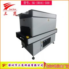 双通道特氟龙网带上送下红外辐射加热IR隧道固化炉